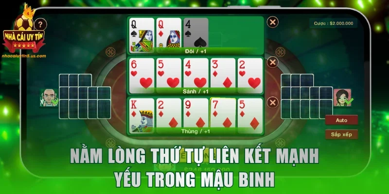 Nằm lòng thứ tự liên kết mạnh yếu trong Mậu Binh